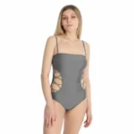 AZRA Elegant Side-Cut One-Piece Bikini Swimsuit for Women