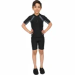 Kids Short Sleeve Two Piece Swimsuit Set