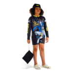 Batman Kids Short-Sleeve One-Piece Swimsuit