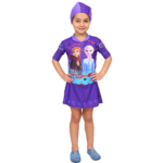 Disney Frozen Girls Skirted Swimsuit Set