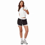 SPEEDLIFE Women’s Two-Layer Sports Set – Short & Half-Sleeve Top