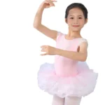 Magical Girls' Ballet Set – Elegant Top & Ruffled Skirt