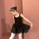 Black Ballet And Gymnastics Girls Suit