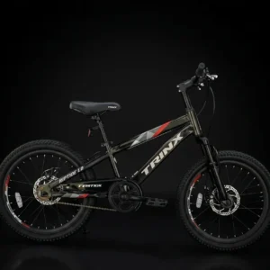 Trinx Raptors 2.0 Kids Bike with 20-inch wheels, Hi-Ten steel frame, suspension fork, and mechanical disc brakes.