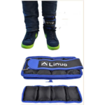 LINUO 3KG Adjustable Ankle Weights Set (1.5KG × 2) - Image 2