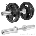 LiveUp Olympic Dumbbell Bar – 5kg Carbon Steel - Image 4