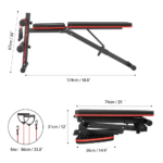 Foldable Gym Bench with Resistance Bands - The Compact Fitness Solution - Image 4