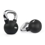 6KG Rubber-Coated Fitness Iron Kettlebell - Image 2