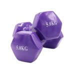 5kg Rubber-Coated Fitness Weight Dumbbell - Image 4