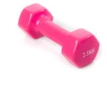 2.5KG Rubber Coated Weightlifting Dumbbell - Image 2