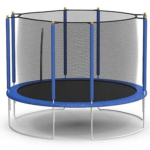 10FT Outdoor Trampoline with Safety Net - Image 2