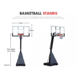 Adjustable Basketball Stand Hoop Indoor-Outdoor Use - Image 2