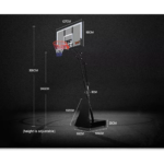 Movable Basketball Stand Hoop Height-Adjustable M024S Pro - Image 3
