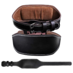 Padded Leather Weightlifting Belt
