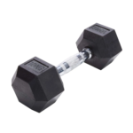 10KG HEX Rubber Dumbbells Set