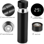 Stainless Steel Water Bottle 500ml With LCD Temperature Display - Image 4