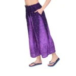 Womens Wide Leg Summer Pants Designed With Side Pockets - Image 4