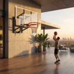 Adjustable Height Wall Mounted Basketball Board Hoop M030 - Image 6