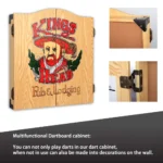 Kings Head Professional Bristle Dartboard Cabinet Set with Steel Tip Darts - Image 7