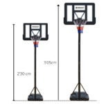 Portable Adjustable Hoop System Bsketball Stand M020 - Image 7
