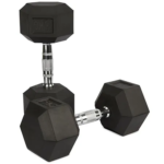 15KG Hex Rubber Dumbbells /SET