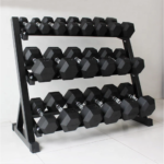 Heavy Duty 3-Level Dumbbell Rack - Image 2