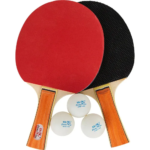 Double Fish Table Tennis Racket Set – 2 Racket And 3 Balls
