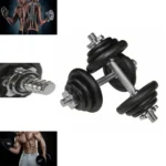 20KG York Iron Adjustable Dumbbell Set - Image 2