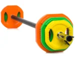 20KG Colorful Adjustable Weightlifting Plates With Bar