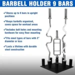 Weightlifting Bar Storage Rack - Image 2