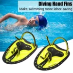 Whale Diving Swim Training Hand Paddle, Frog Finger Shape With Adjustable Silicone Strap - Image 2