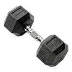 10KG Rubber Fixed Weight Hex Dumbbells