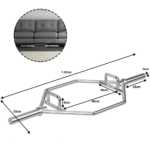 Chrome Hex Trap Bar for Deadlifts and Powerlifting - Image 3