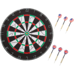 Deluxe Flocked Dual-Sided Dartboard