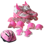 Gosome Adjustable Inline Kids Skate Shoes With Protection Set