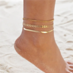 Womens Elegant Gold Chain Anklet