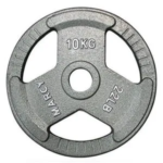 10KG MARCY Tri-Grip Solid Iron Weight Plate
