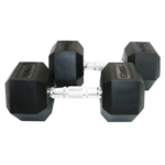 15KG Hex Rubber Dumbbells /SET - Image 2
