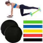 Core Sliding Discs with Resistance Bands Set