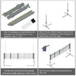 Portable Versatile Sports Ultra-High Badminton Net With Rack - Image 4