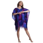 Open Design Womens Patterned Scarf - Image 4