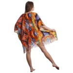 Open Design Womens Patterned Scarf - Image 6