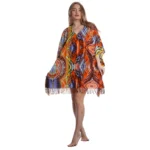 Open Design Womens Patterned Scarf - Image 8