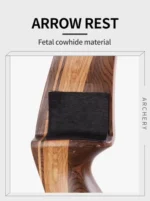 Traditional Fur Arrow Rest Pad for Recurve and Longbow