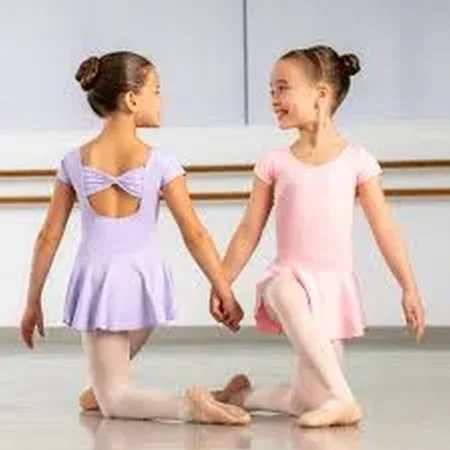 1086-3.webp Short-Sleeved Girls Ballet Dress - Image 1