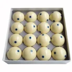 Black polka dot billiard practice ball