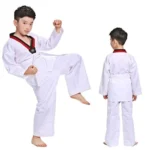 W.T.F Taekwondo Basic Uniform, Poom Neck Martial Arts Training Suit