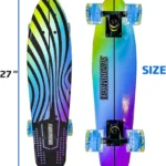 Plastic Cruiser Skateboard with Colorful Design
