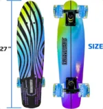 Plastic Cruiser Skateboard with Colorful Design