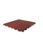 Rubber Red Interlock Gym Tiles 100×100 cm